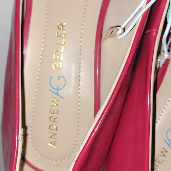 Women's Andrew Geller High Heels 👠 Red NWT - Picture 8 of 13
